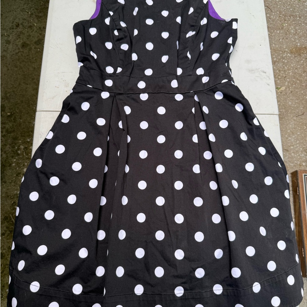 Black and White Polka Dot Dress